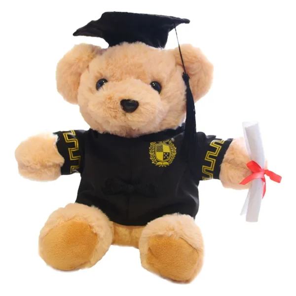 Wholesale Graduation Dr. Cap Bear Plush Toy Bachelor Teddy Doll Graduation Commemorative Gift Logo Claw Crane Toys 20pcs - Image 5